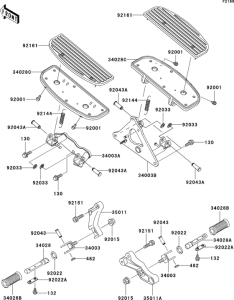 VN1500 Подножки