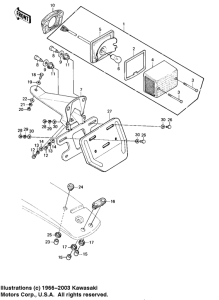 KE175 Taillight unit ass`y