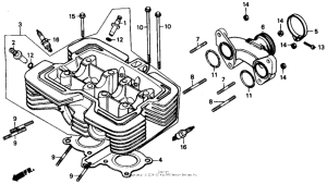 CMX250C Головка цилиндров