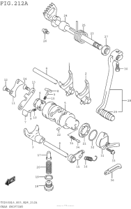 TU250 Механизм  переключения передач