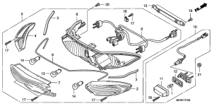 CBF600 (Naked) Задний фонарь