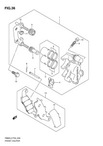 RM85 Передний суппорт