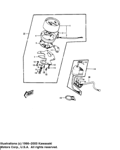 KV100 Meter / ignition switch