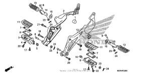 NT700V (ABS) Подножки