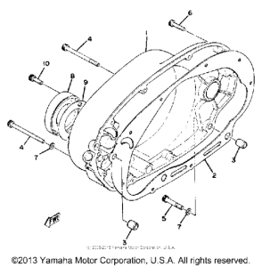 XS650G Боковые крышки