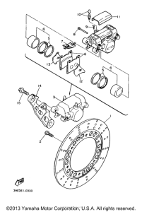 FZR600RJC Задний суппорт