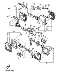 XT500T Поворотники