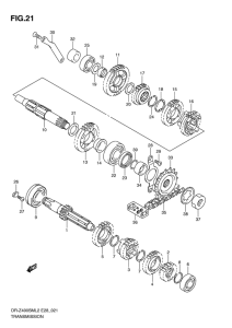 DR-Z400 Трансмиссия