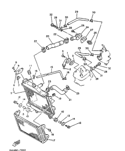 TZR80 Radiator. hose