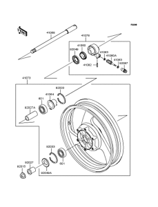 VN250 Переднее колесо