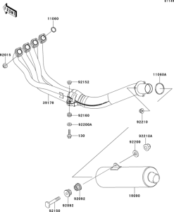 ZX600 Глушитель