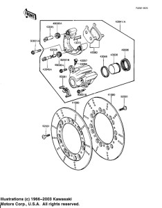 KZ1100 Передний суппорт