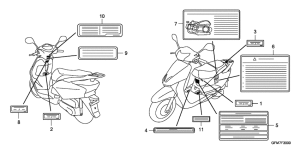 NHX110 Лейбл предостережения