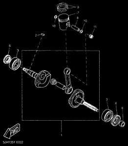 CW50RS Коленчатый вал и Поршень