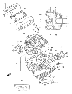 GZ250 Головка цилиндров