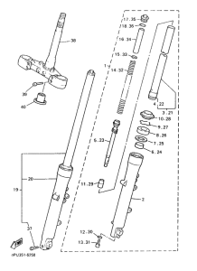 XJR1200 Передняя вилка