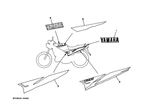 TZR125 ｸﾞﾗﾌｲﾂｸ. ｴﾝﾌﾞﾚﾑ