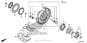 VT750CS (ABS) Rear wheel (3)