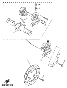 YN50R Передний тормоз