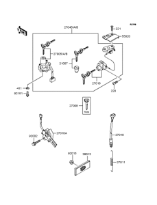 ZX900 Замок зажигания