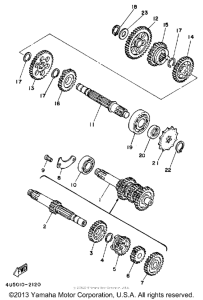 YSR50T Трансмиссия