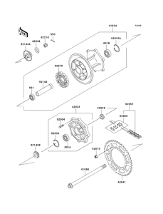KL650 Задняя втулка