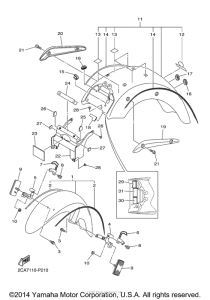 XVS1300CTF Крыло