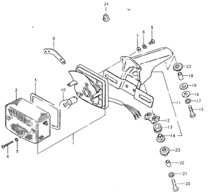 TS125 Задний комбинированный сигнал