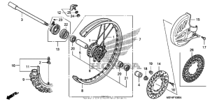  Переднее колесо