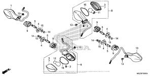 CB500X (ABS) Задний фонарь