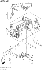 DL1000 (ABS) Throttle Body (Dl1000Al5 E33)