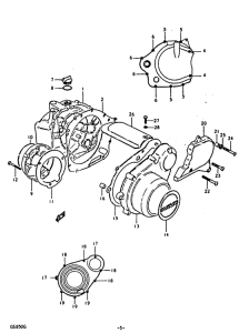 GS850 Crankcase cover ass`y  (v
