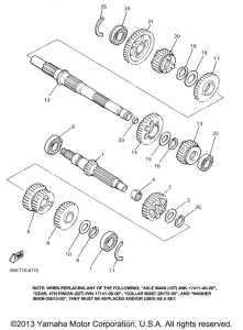 XVZ1300ATM Трансмиссия