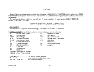 GZ250 Catalog preface