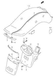 VZ800 Заднее крыло