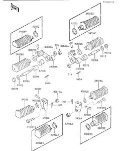 KZ250 Подножки