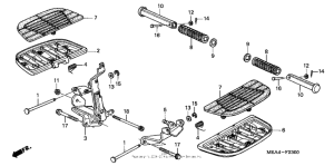 VTX1300S Подножки