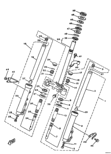 YA50R Передняя вилка