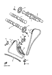 VMX12 Распределительный вал & chain