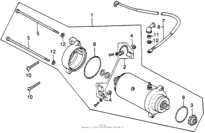 CB360 Стартер