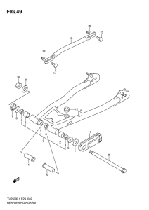 TU250 Rear swingingarm