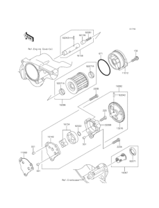 BJ250 Масляный насос и фильтр