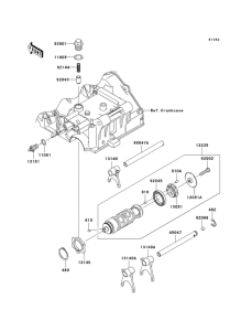 EX250 Переключение / вилка переключения