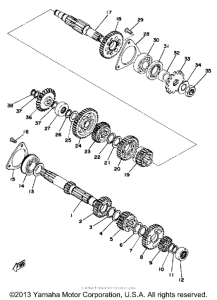 TY250D Трансмиссия