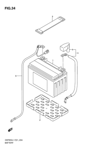 GSF650 Аккумулятор