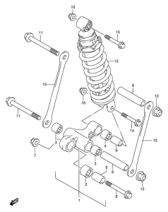 GSF600 Втулки заднего рычага