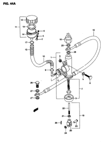RMX50 Задний тормозной цилиндр