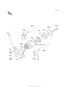  Валы и вилки переключения передач