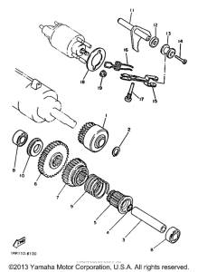 XV1100DC Муфта стартера