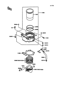 KL600 Цилиндр и поршни